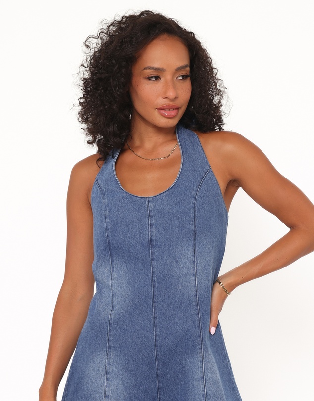 Petal & Pup - Paityn Denim Playsuit - Dark Wash