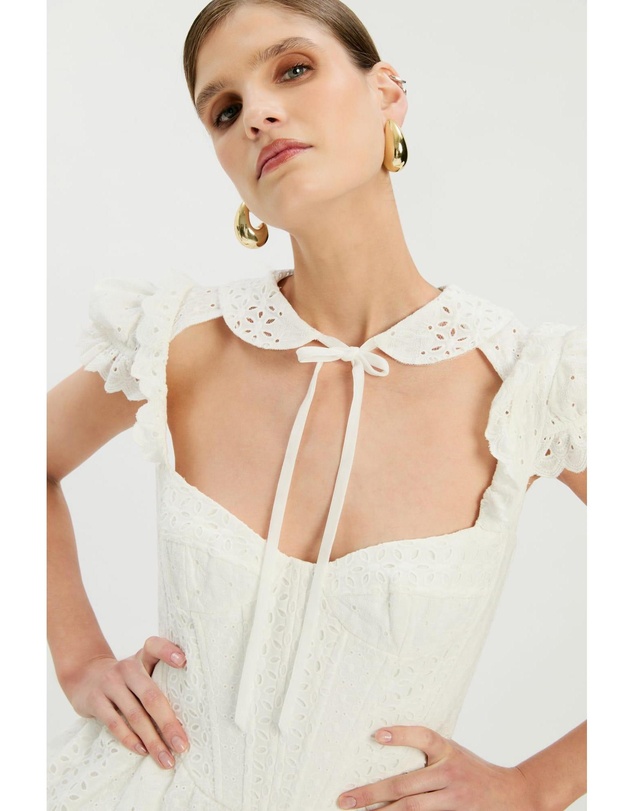 Bardot - Allington Broderie Mini Dress
