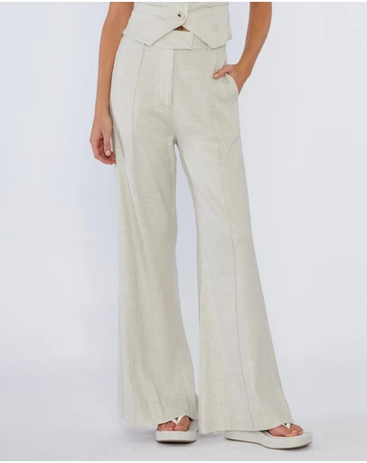 Amelius - Sofia Linen Twill Wide Leg Pants