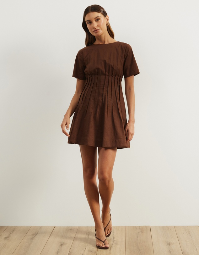 Atmos&Here - Maya Pleat Mini Dress