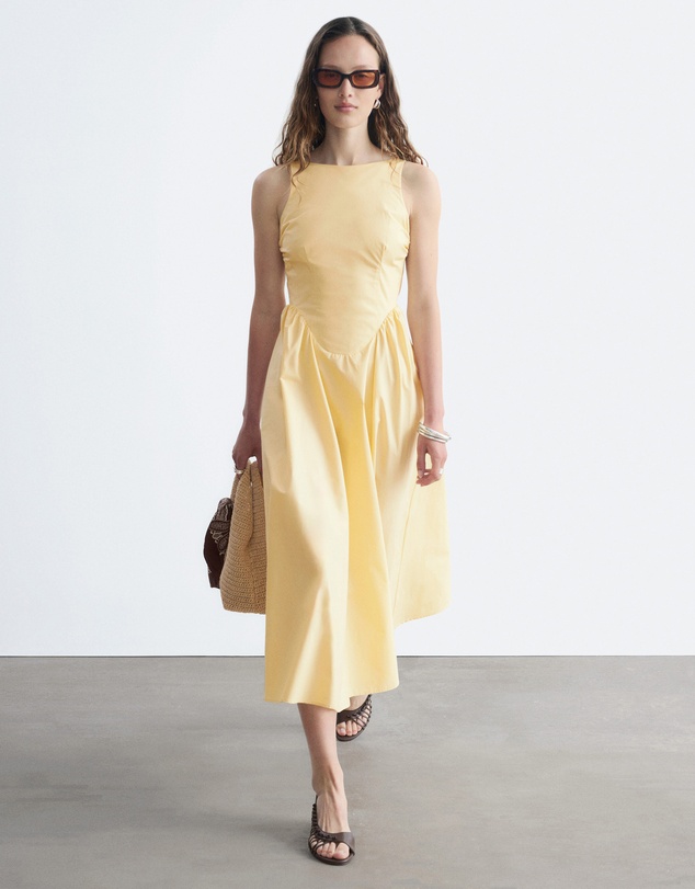 & Other Stories - Tie-Back Midi Dress