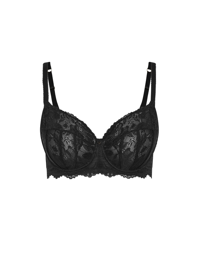 City Chic - Plus size Lara Underwire Bra - black