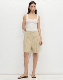 Calli - Harp Tuck Front Shorts