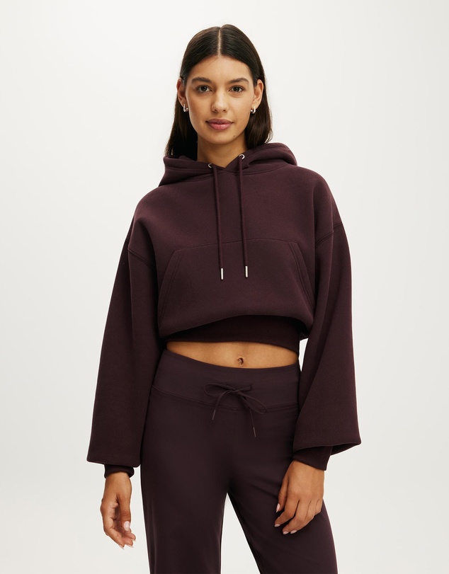 Cotton On Body Active - Plush Cropped Bubble Hoodie