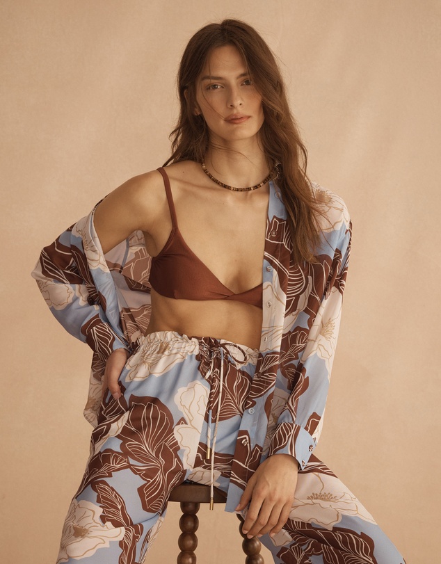 AUR OCEA - Silk Long Sleeve Shirt