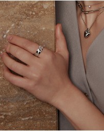 Ania Haie - Ania Haie Silver Shield Pendent Necklace