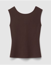 & Other Stories - Knitted Sleeveless Scoop-Neck Top