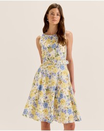 Review - Elba Floral Panelled Dress