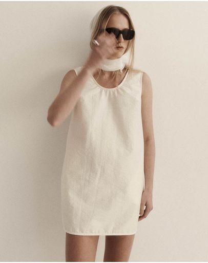 chinese dress ladies Gigi Mini Terry Dress – The Old Mill main image 0