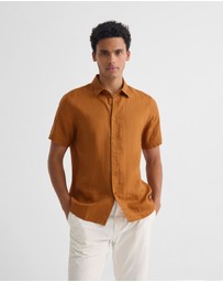 Oxford - Leyton French Linen Short Sleeve Shirt