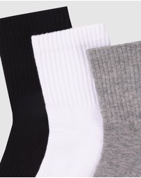 Pussyfoot - 9 Pack Unisex Sport Quarter Crew Socks