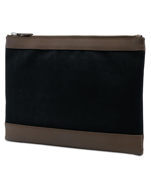 Pre-Loved by Azura Reborn - Pre-Loved Canvas Navy Clip M Clutch