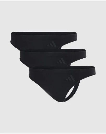 adidas Sportswear - 3 Pack Active Seamless Thong Underwear
