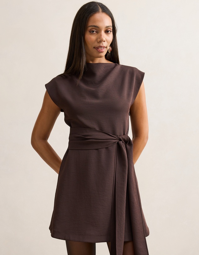 Forever New - Peony Tie Front Mini Dress
