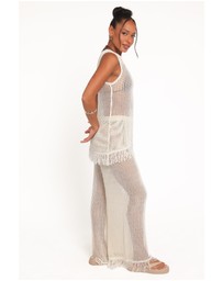 Petal & Pup - Lorna Knitted Pant - Off White