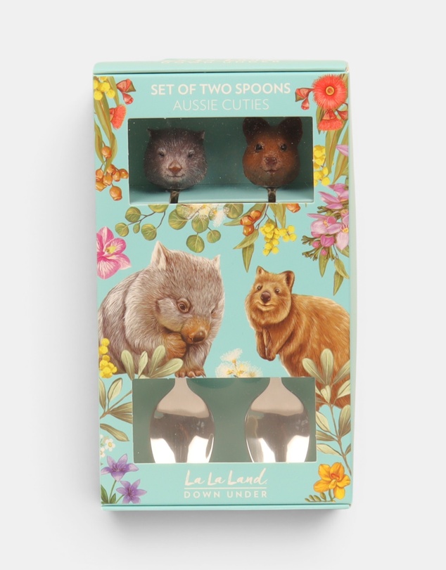 La La Land - Resin Spoons Aussie Cuties Wombat & Quokka