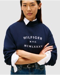 Tommy Hilfiger - Graphic Mock Neck Sweater