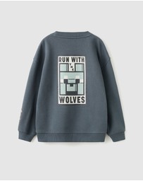 M.N.G - Minewolf Sweatshirt - Kids-Teens