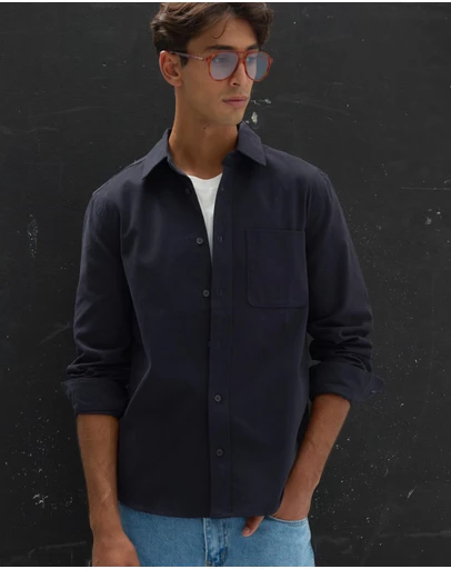 AERE - Brushed Cotton Overshirt