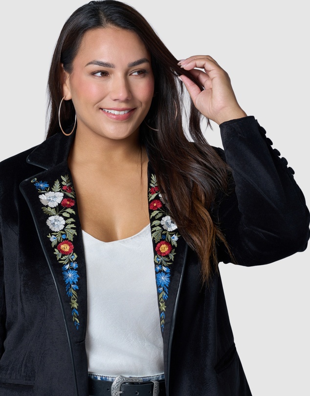 The Poetic Gypsy - Dreamscape Velvet Blazer