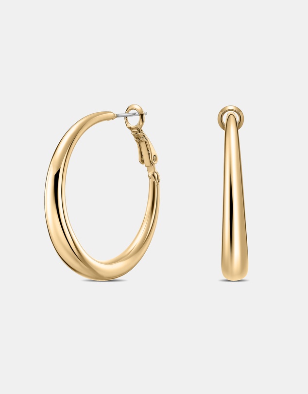 Mestige - Moonbeam Hoops - 18K Gold Plated