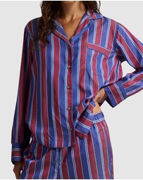 Polo Ralph Lauren - Madison Cricket Stripe Long Sleeve Pyjama Set