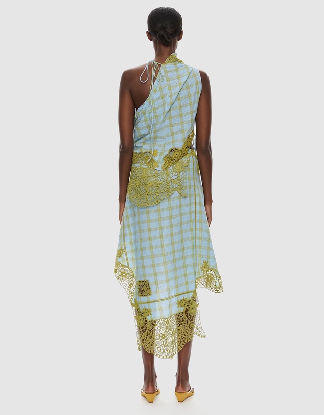 Christopher Esber - Embroidered Handkerchief Envelope Midi Skirt