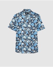 Politix - Painted Floral Short Sleeve Shirt