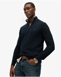 Superdry - Slim Fit Essentials Cotton Half Zip