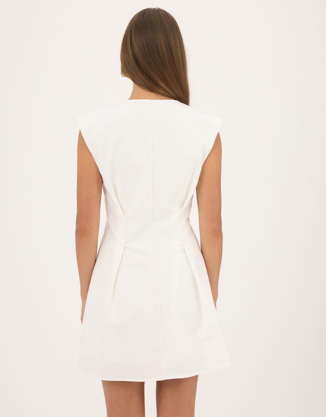 Atmos&Here - Maya Button Tucked Mini Dress