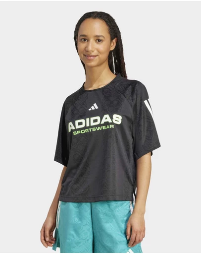 adidas Sportswear - Tiro x Common Goal Jacquard Tee Womens