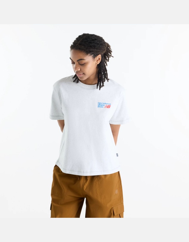 New Balance - Athletics Premium Logo Hip Length Relaxed T-Shirt