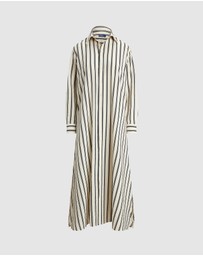 Polo Ralph Lauren - Striped Silk-Blend Shirtdress - ICONIC EXCLUSIVE