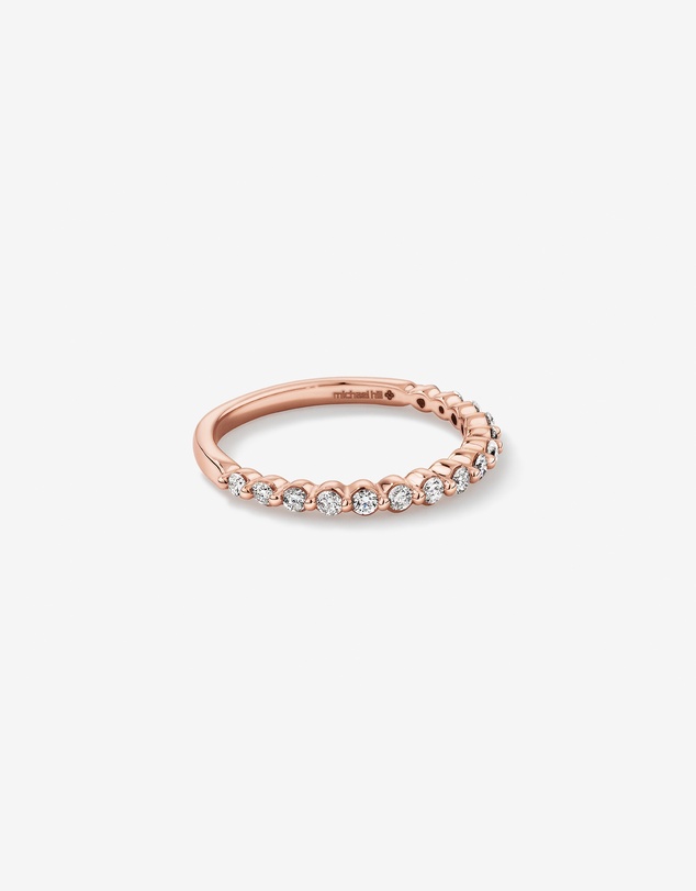 Michael Hill - Wedding Ring with 0.34 Carat TW of Diamonds in 14kt Rose Gold