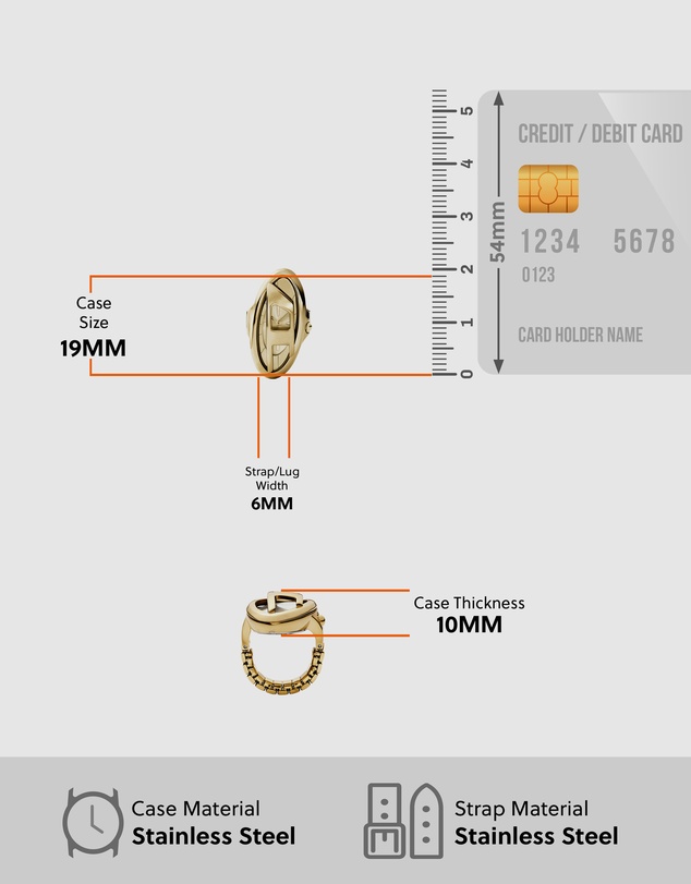 Diesel - D-Era Gold Tone Analogue Watch