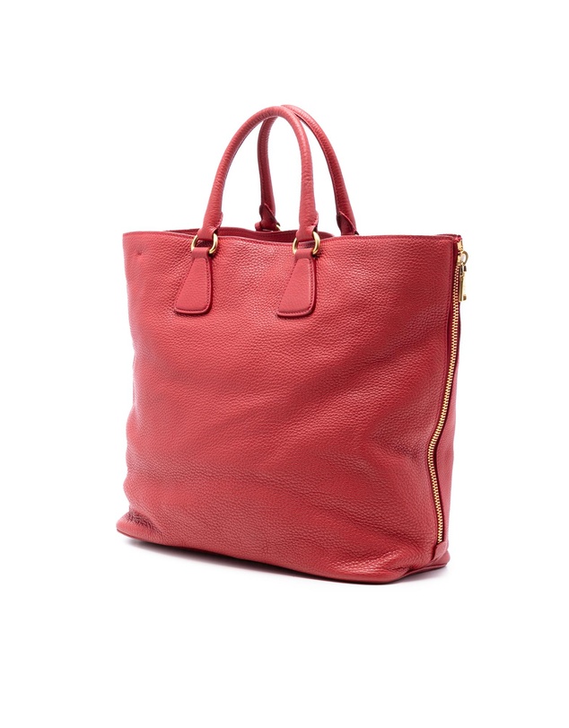 Pre-Loved by Azura Reborn - Pre-Loved Vitello Daino Side Zip Shopper Tote