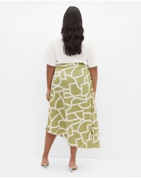 City Chic - Amaya Print Skirt