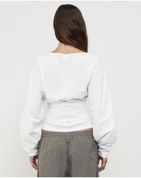 Pinky & Kamal - Waist Wrap LS top