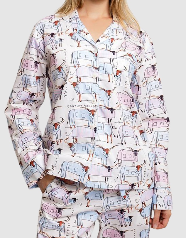 Sant And Abel - Women's Drawbertson Longhorns Long PJ Set