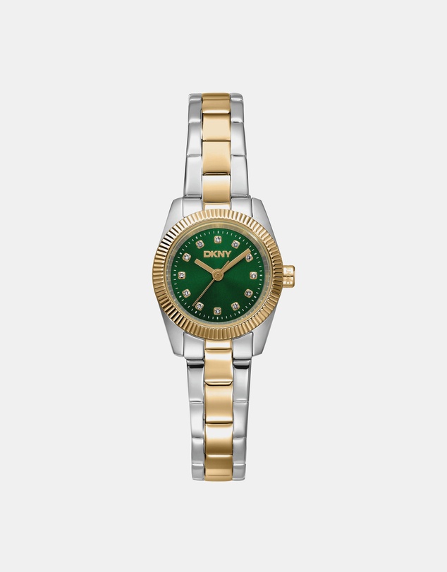 DKNY - Mini Two-Tone 23mm Green Dial Womens Watch