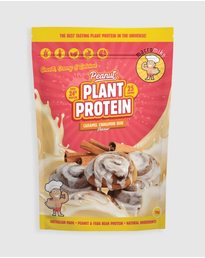 Macro Mike - Peanut Plant Protein Caramel Cinnamon Bun