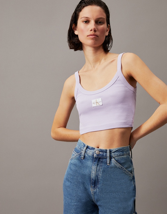 Calvin Klein Jeans - Ribbed Monogram Logo Bralette