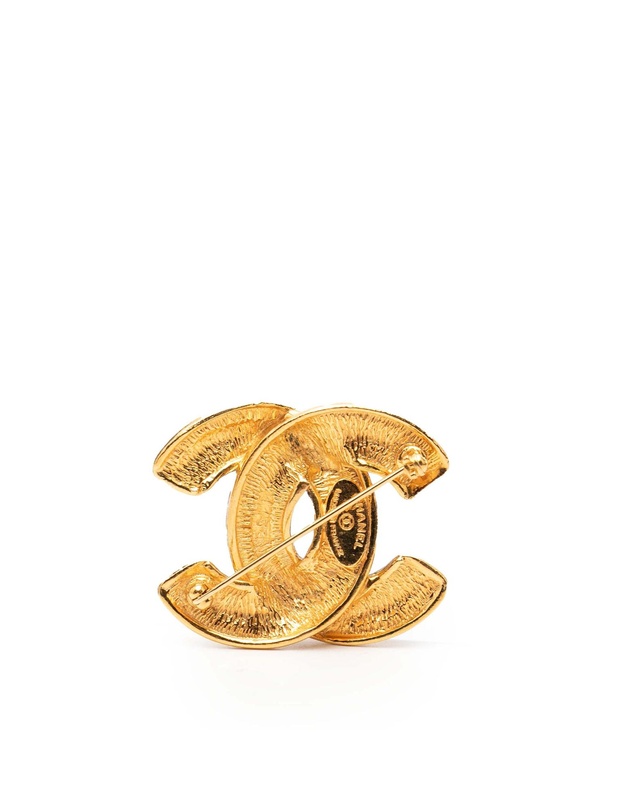 Pre-Loved by Azura Reborn - Pre-Loved CC Quilted Gold Plated Brooch