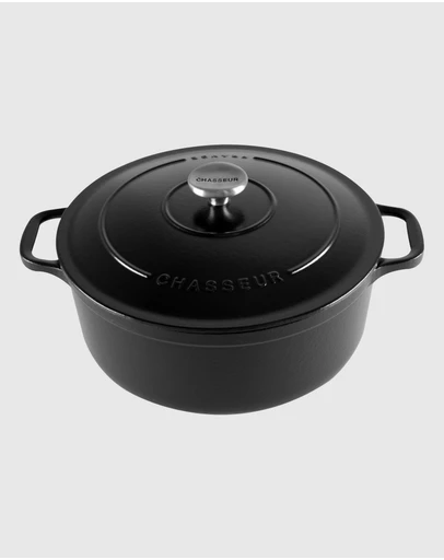 Chasseur - Round French Oven 26cm - Matte Black