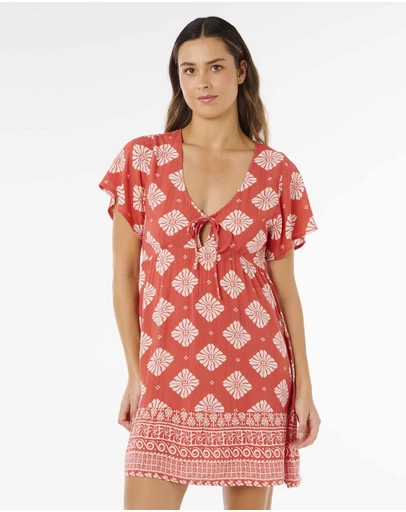 Rip Curl - Ventura Tiered Short Sleeve Dress