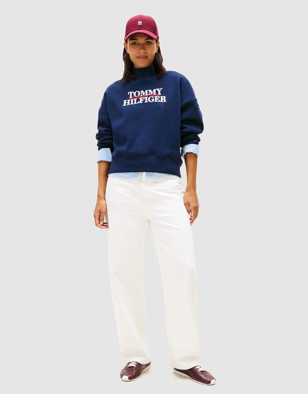 Tommy Hilfiger - High Neck Fleece Sweatshirt