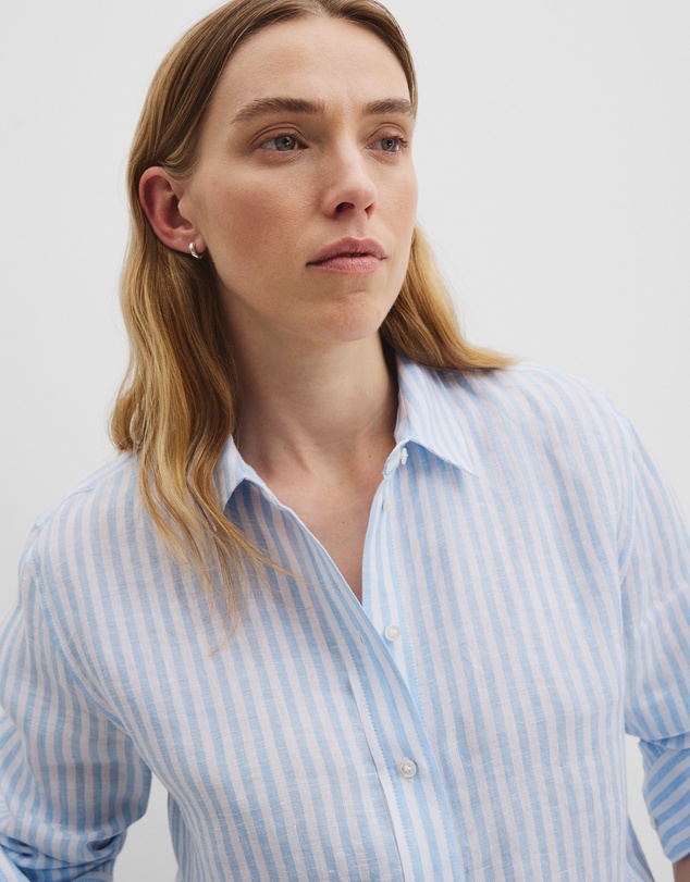 Country Road - Organically Grown Linen Stripe Shirt