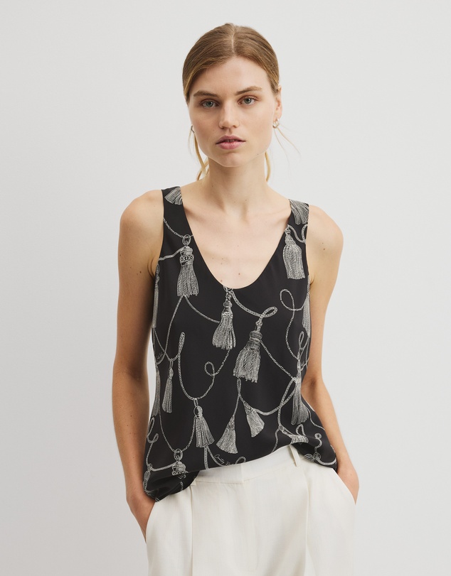 Country Road - Print Scoop Neck Top