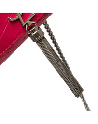 Pre-Loved by Azura Reborn - Pre-Loved Medium Croc Embossed Leather Kate Tassel Crossbody