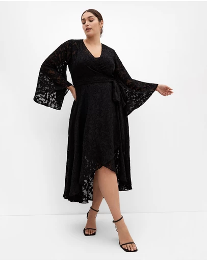 City Chic - Fleetwood Jacquard Maxi Dress